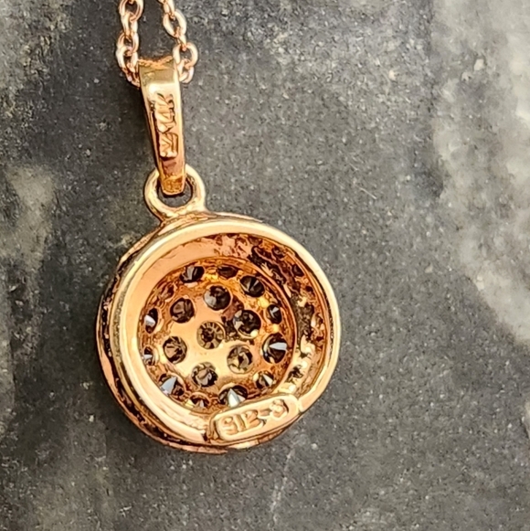 Le Vian 14K Rose Gold Chocolate Diamond Pendant Necklace - Picture 5 of 14